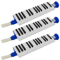 Kit 3 Escaletas Melódica 27 Teclas Azul New York Kit 3 Escaletas Melódica 27 Teclas Azul New York