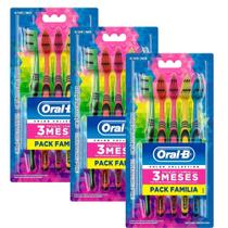 Kit 3 Escova Dental Oral-B Color Collection Pack Familiar Kit 3 Escova Dental Oral-B Color Collection Pack Familiar