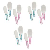 Kit 3 Escova e Pente Cerdas Macias - Cores Sortidas Kit 3 Escova e Pente Cerdas Macias - Cores Sortidas