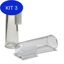 Kit 3 Escova Massageadora para Gengiva Infantil Baby Bath