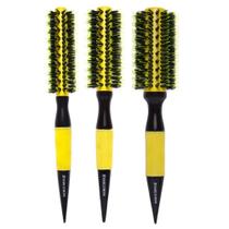 Kit 3 escova profissional yellow ceramica p/m/gg marco boni Kit 3 escova profissional yellow ceramica p/m/gg marco boni
