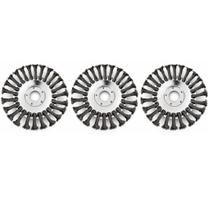 Kit 3 Escova Rotativa De Aço 150mm Disco Universal Para Roçadeiras - Sanre Brasil Kit 3 Escova Rotativa De Aço 150mm Disco Universal Para Roçadeiras - Sanre Brasil