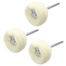 Kit 3 Escovas Algodão Feltro Haste 3Mm Polir Micro Retífica