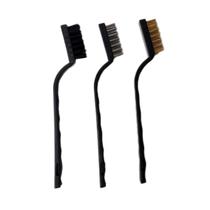 Kit 3 Escovas de Aço para Limpeza de Rochas em Aquário