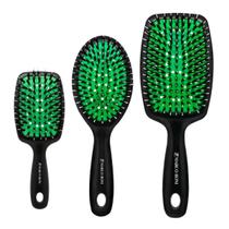 Kit 3 Escovas De Cabelo Almofadada P/ Uso Diário Marco Boni Kit 3 Escovas De Cabelo Almofadada P/ Uso Diário Marco Boni