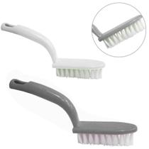 Kit 3 Escovas de Limpeza Multiuso 14x2,5cm Ideal para Cozinha, Banheiro e Uso Doméstico