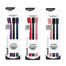 Kit 3 Escovas Dental Trend Sensitive - 6240 Cerdas - 9 Unid