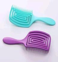 Kit 3 escovas flex de cabelo oval antifrizz