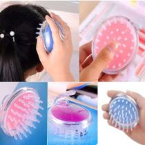 Kit 3 Escovas Massageadoras De Cabelo Silicone Anti-coceira