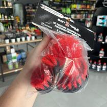 Kit 3 escovas medias de limpeza para furadeira e parafusadeira sigma