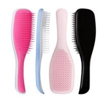 Kit 3 escovas para cabelo mágica com cabo longo anti frizz novidade feminina