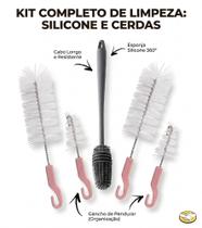 Kit 3 Escovas Para Lavar Louça Garrafa Copo Mamadeira Kit 3 Escovas Para Lavar Louça Garrafa Copo Mamadeira