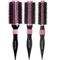 Kit 3 escovas profissionais rosa marco boni thermal metalic