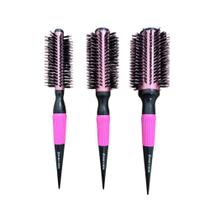 Kit 3 Escovas Promocional Profissional Rose Marco Boni Kit 3 Escovas Promocional Profissional Rose Marco Boni