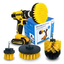 Kit 3 Escovas Rotativa Giratória Para Limpeza - Nybc