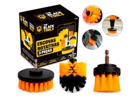 Kit 3 Escovas Rotativas Para Uso Em Parafusadeira/Furadeira