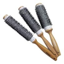 Kit 3 Escovas Térmica Vazada Profissional Cabo Longo Nuance