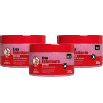Kit 3 Esfoliante Corporal Facial BioSoft Morango Esferas Naturais Vitamina C Pele Macia 300g Kit 3 Esfoliante Corporal Facial BioSoft Morango Esferas Naturais Vitamina C Pele Macia 300g