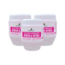 Kit 3 Esfoliante Renovador Renova & Repara Natuseiva 210g Niacinamida Rosa Mosqueta Queratina