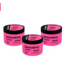 Kit 3 Esfoliantes Corporal Bio Instinto Pele Renovada Fragrâncias Pitaya