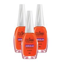Kit 3 Esmalte Colorama Cor 40 Graus com 8ml