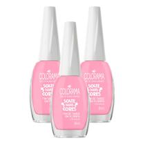 Kit 3 Esmalte Colorama Solte Suas Cores Cor Fim de Tarde em Florida Cremoso 8ml