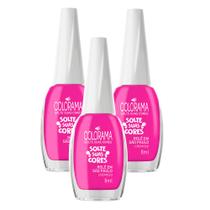 Kit 3 Esmalte Colorama Solte Suas Cores Cor Rolê em São Paulo Cremoso 8ml Kit 3 Esmalte Colorama Solte Suas Cores Cor Rolê em São Paulo Cremoso 8ml