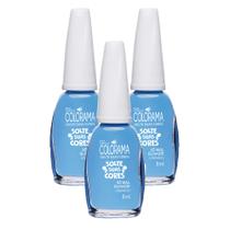 Kit 3 Esmalte Colorama Solte Suas Cores Xô Mal Olhado! 8ml