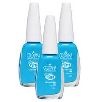 Kit 3 Esmalte Colorama Tá Chovendo Fini 8ml