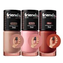 Kit 3 Esmalte Cremoso Nude Terracota Helena Maria Alice Friends 7ml Cor Vibrante Kit 3 Esmalte Cremoso Nude Terracota Helena Maria Alice Friends 7ml Cor Vibrante