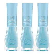 Kit 3 Esmalte Dailus Color Atrás do Arco Íris Cor Nuvem de Algodão com 8ml