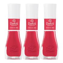Kit 3 Esmalte Dailus Color Cor Cheesecake com 8ml