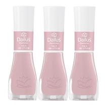Kit 3 Esmalte Dailus Color Cor Taça de Cristal com 8ml