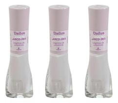 Kit 3 Esmalte Dailus Lagrima De Unicornio Nude Cremoso