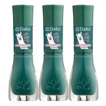 Kit 3 Esmalte Dailus Lhamastê Cor Só Vim Pela Comida com 8ml Kit 3 Esmalte Dailus Lhamastê Cor Só Vim Pela Comida com 8ml
