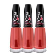 Kit 3 Esmalte de Tratamento para Unha Vitaminado Vitamina E e D-Pantenol 8ml Guga