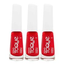 Kit 3 Esmalte Novo Toque Gabriela Cremoso 8ml
