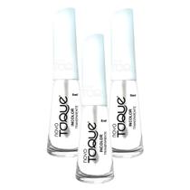 Kit 3 Esmalte Novo Toque Transparente Cor Incolor 8ml