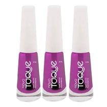 Kit 3 Esmalte Novo Toque Tratamento Mega Brilho 8ml