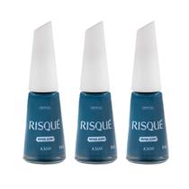 Kit 3 Esmalte Risqué Cor Amar Cremoso 8ml Kit 3 Esmalte Risqué Cor Amar Cremoso 8ml