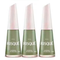 Kit 3 Esmalte Risqué Cremoso Guerreira do Arco-íris 8ml