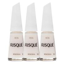 Kit 3 Esmalte Risqué Rendas do Brasil Rendinha 8ml