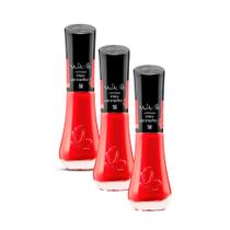 Kit 3 Esmalte Vult 5Free Meu Vermelho com 8ml Kit 3 Esmalte Vult 5Free Meu Vermelho com 8ml