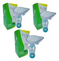 Kit 3 Espaçadores Inalaçao Infantil Asma Bombinha C/ Mascara