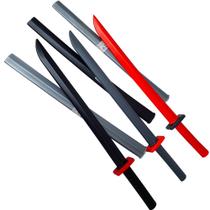 Kit 3 Espadas Com Bainha Vermelho, Preto e Cinza - LePlastic