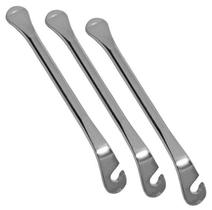 Kit 3 Espatula Bicicleta Cromada Kenli Kl9720a Tirar Pneus