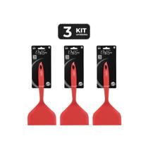 Kit 3 espatula de silicone de boca larga 25 cm Kit 3 espatula de silicone de boca larga 25 cm