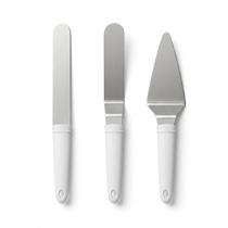 Kit 3 Espatulas Confeiteiro Aço Inox Bolo Torta Lasanha Kit 3 Espatulas Confeiteiro Aço Inox Bolo Torta Lasanha