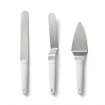 Kit 3 Espátulas Confeiteiro Inox Para Alisador Bolo Tortas Kit 3 Espátulas Confeiteiro Inox Para Alisador Bolo Tortas