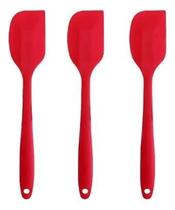 Kit 3 Espátulas de Silicone Curva 21cm Reforçada Kit 3 Espátulas de Silicone Curva 21cm Reforçada